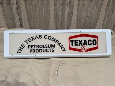 Lot 698 - TEXACO LIGHT UP SIGN 50" x 14"
