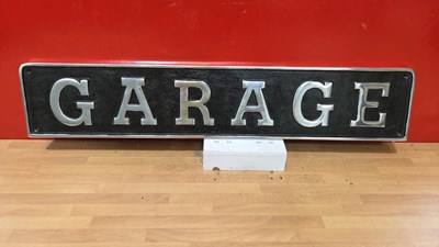 Lot 457 - ALUMINIUM GARAGE SIGN 27" X 5"