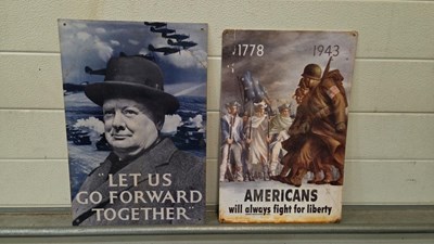 Lot 711 - WW2 REPRODUCTION SIGNS