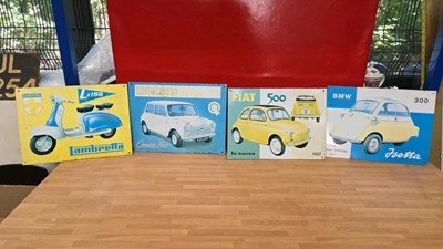 Lot 525 - 4 X TIN REPRO SIGNS