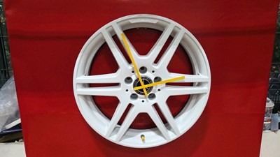 Lot 877 - MERCEDES AMG ALLOY WHEEL CLOCK
