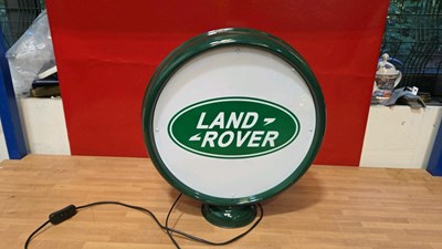 Lot 545 - LAND ROVER LIGHT UP SIGN , DOUBLE SIDED