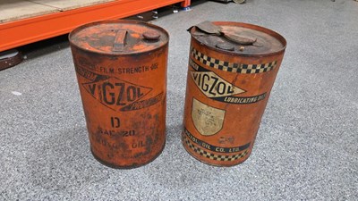 Lot 568 - 2 X VIGZOL OIL DRUMS