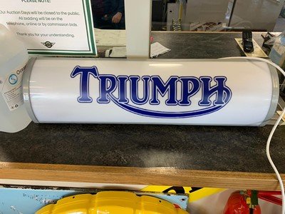 Lot 351 - TRIUMPH LIGHT UP SIGN