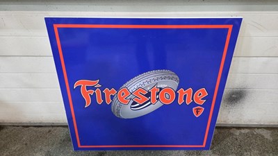 Lot 658 - LARGE FIRESTONE SIGN 37" X 35"