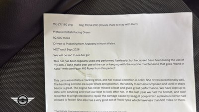 Lot 160 - 2005 MG ZR 160