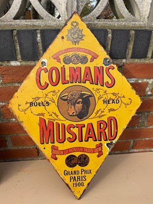 Lot 155 - COLMANS MUSTARD REPRODUCTION SIGN 27.5" x 19.5"