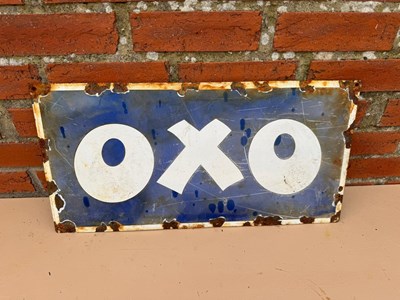 Lot 317 - OXO ENAMEL REPRODUCTION SIGN 24" X 12"