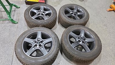 Lot 425 - GENUINE LAND ROVER DEFENDER 20" WHEELS & GOODYEAR WRANGLER TYRES
