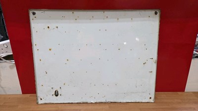 Lot 301 - DUCKHAMS MOTOR OIL ENAMEL THERMOMETER 26" X 20"