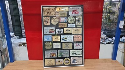 Lot 823 - FRAMED CAR SHOW PLAQUES 30" X 20"