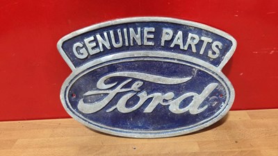 Lot 291 - FORD PARTS ALUMINIUM SIGN 12" X 8"