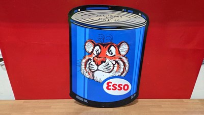 Lot 697 - ESSO TIN REPRODUCTION SIGN 21" X 14"
