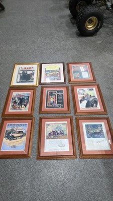 Lot 811 - 9X AUTOMOBILE FRAMED PICTURES