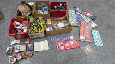 Lot 793 - ASSORTMENT OF SPARK PLUGS , HT LEADS & HEAD GASKETS