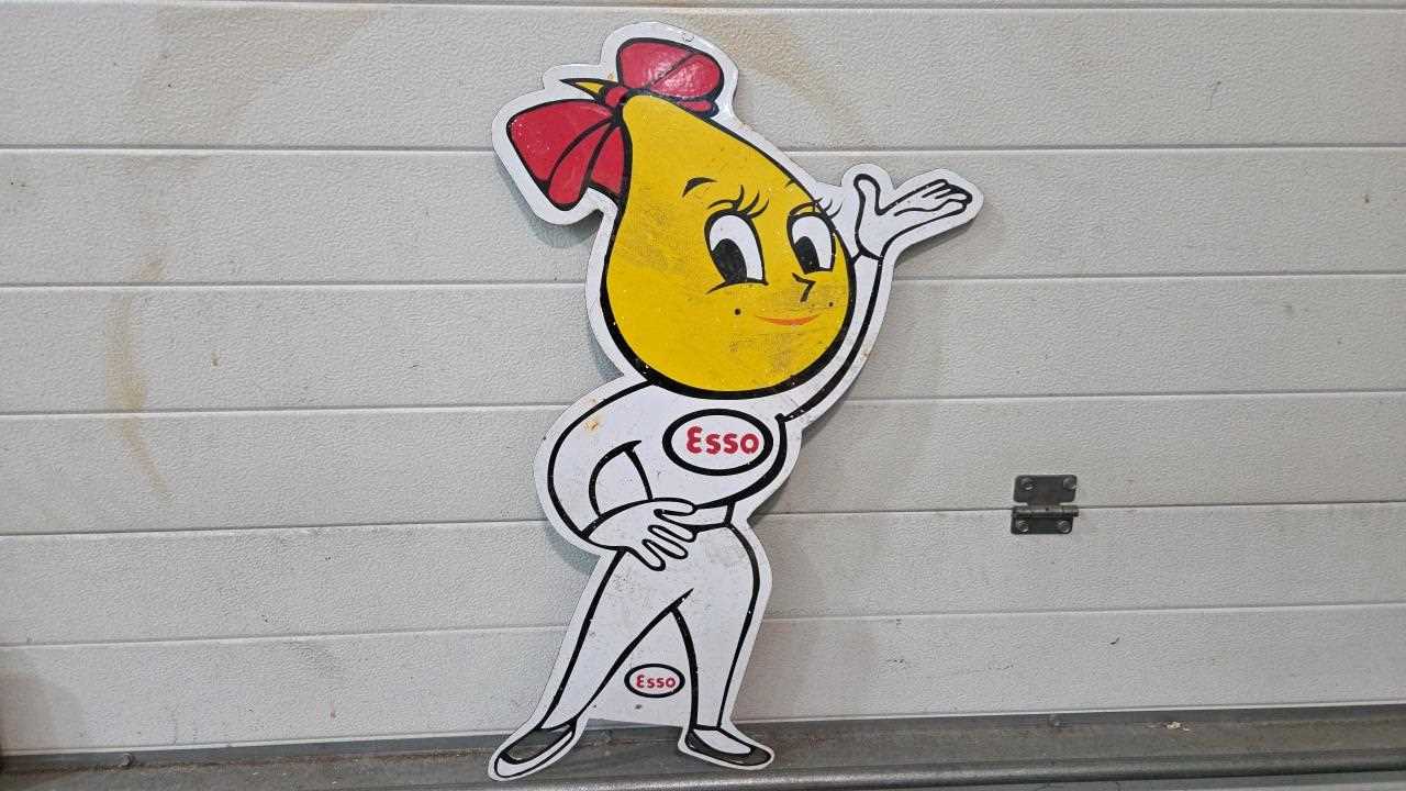 Lot 321 - ESSO MRS DRIP REPRODUCTION ENAMEL SIGN 30" X 18"