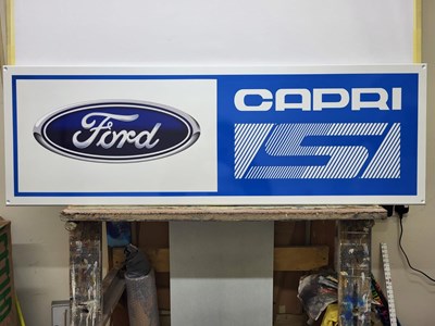 Lot 799 - FORD CAPRI S RETRO , MDF SIGN 16" X 48"