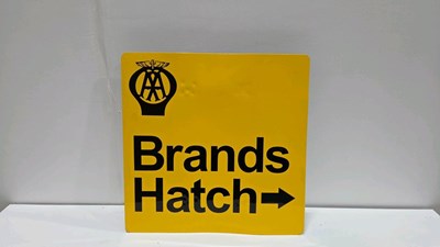 Lot 875 - AA BRANDS HATCH STYLE PAINTED SIGN 22" X 22"