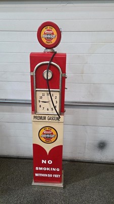 Lot 183 - WOODEN CHEVROLET REPRODUCTION GASOLINE PUMP