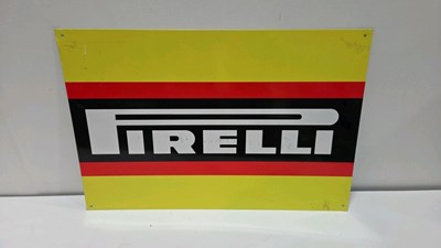 Lot 277 - PIRELLI METAL SIGN 16" X 24"