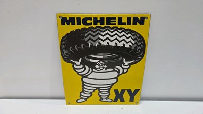 Lot 167 - MICHELIN XY REPRO ENAMEL SIGN 11" X 9"