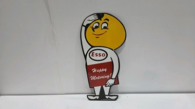 Lot 581 - MR DRIP HAPPY MOTORING , REPRO ENAMEL SIGN 19" X 9"