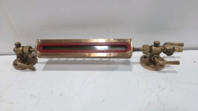 Lot 847 - BRASS BOILER WATER GAUGE 24" LONG