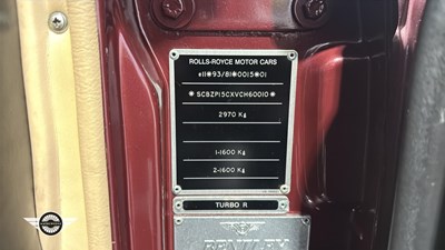 Lot 404 - 1997 BENTLEY TURBO R LWB