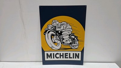 Lot 483 - MICHELIN REPRODUCTION METAL SIGN 28" X 20"