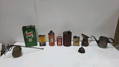 Lot 743 - MIXED LOT OF AUTOMOTIVE WORKSHOP ITEMS & VINTAGE TINS