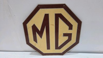 Lot 897 - MG STYLE DOUBLE SIDED SIGN