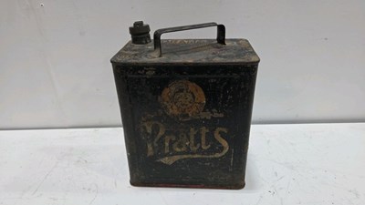 Lot 407 - PRATT'S 2 GALLON PETROL CAN DATED MAY 1934, IN ORIGINAL UNTOUCHED CONDITION