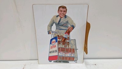 Lot 651 - STEEL REPRODUCTION,DOUBLE SIDED ESSO BOTTLES SIGN 20" X 16"