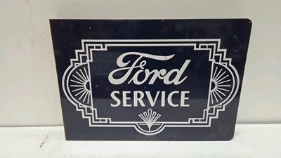 Lot 457 - STEEL REPRODUCTION, DOUBLE SIDED FORD SERVICE SIGN 23" X 16"