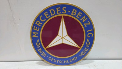 Lot 797 - MERCEDES BENZ , REPRODUCTION SIGN 20" DIA
