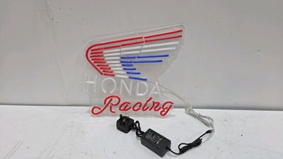 Lot 611 - HONDA RACING NEON LIGHT UP SIGN