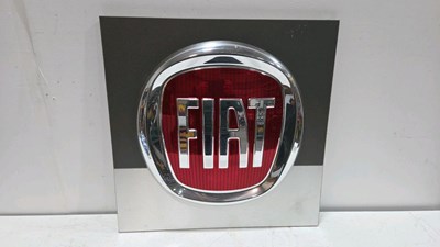 Lot 419 - FIAT DEALERSHIP / SHOWROOM SIGN 22" X 21"