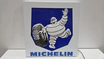 Lot 115 - MICHELIN LIGHT UP SIGN 28" X 28"
