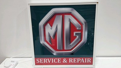 Lot 359 - MG SERVICE & REPAIR ILLUMINATED SIGN 24" X 24"