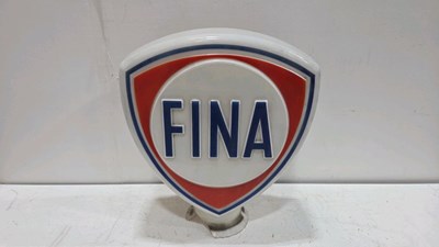 Lot 309 - FINA PETROL PUMP GLASS GLOBE