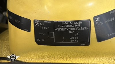Lot 654 - 1998 BMW E36 M3 EVO