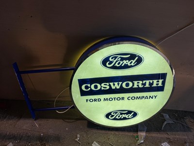 Lot 617 - FORD COSWORTH MOTOR COMPANY , LIGHT UP SIGN 46" X 30"