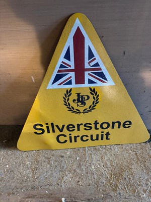 Lot 501 - SILVERSTONE CIRCUIT METAL PAINTED SIGN 29" X 33"