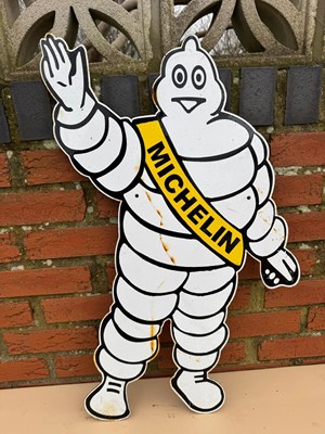 Lot 737 - MICHELIN MAN ENAMEL REPRO SIGN 29" X 19"