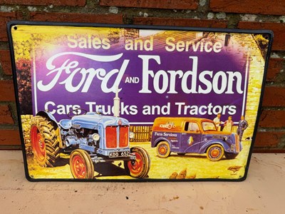 Lot 11 - FORD-FORDSON CARS ,TRUCKS & TRACTORS 24" X 16"