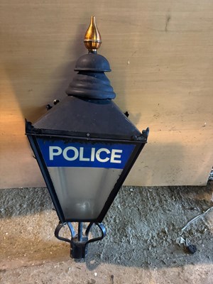 Lot 201 - POLICE STYLE LAMP 43" X 16"