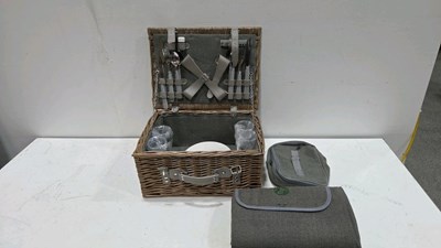 Lot 519 - PICNIC BASKET FROM A MG CAR