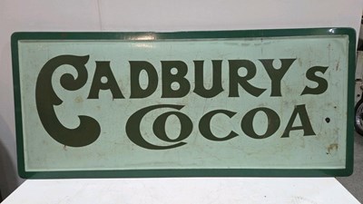 Lot 471 - LARGE CADBURY'S COCOA SIGN 63" X 28"