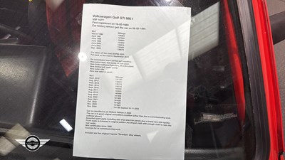 Lot 66 - 1983 VOLKSWAGEN GOLF GTI