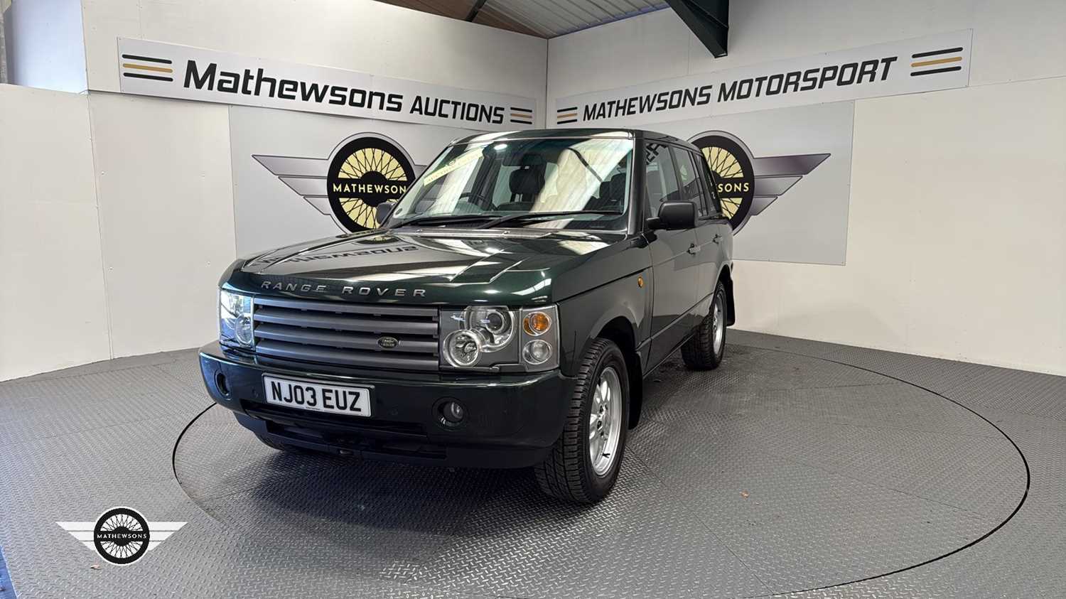 Lot 21 - 2003 LAND ROVER RANGE ROVER HSE TD6 AUTO